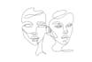 create one line art illustration
