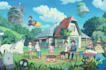 draw cute cartoon illustrations, lofi art, anime, background, wedding, fairytail