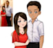 draw cute couple illustrations