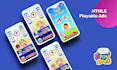 develop playable ads or HTML5 game as per your needs