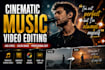 edit cinematic music videos and add synced lyrics professionally