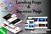 create responsive landing page or squeeze page