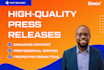 write high quality press releases