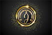 design shine 3d metallic gold logo