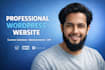 build a professional wordpress website with custom features