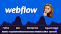 convert or design your figma, psd, adobe xd to webflow, wix, wordpress website
