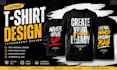 create unique streetwear, edgy, artsy t shirt designs