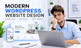 design a clean and modern wordpress website