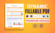create fillable pdf form and design form