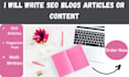 write general SEO articles and blog posts content