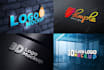 do creative logo designing with 3d mockup and tshirt model