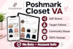 share your poshmark closet and be your poshmark virtual assistant