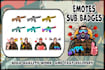 design kick emotes, twitch, animated emotes, badges,  stickers, youtube, tiktok