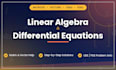 teach linear algebra and differential equations ode and pde