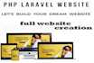 php laravel web development as a web developer