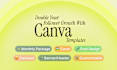 design premium editable canva post, carousel, cover, banner