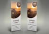 do eye catching retractable roll up banner or feather flag
