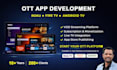 build roku, fire TV, android TV ott app with vod subscription and store publish