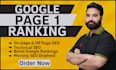 provide monthly SEO service for google page 1 ranking