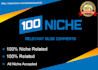 100 niche relevant blog comment