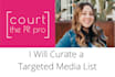 create a targeted media list for your brand