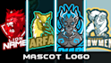design professional mascot logo for esports, youtube, twitch