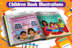 draw  children book cover  illustration and illustrations