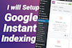 setup google instant indexing by rank math