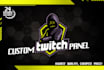 create amazing twitch panels for you