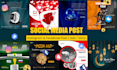 design attractive social media post facebook instagram linkedin carousel ads