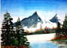 do landscape scenery with watercolor illustration