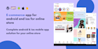 create e commerce app for android and ios for online store