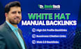 provide white hat manual backlinks for google top ranking