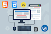 build custom websites with HTML, CSS, bootstrap, and jquery