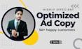write and design ad copy for your product and brand