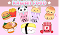 draw custom kawaii food stickers, emotes, and badges