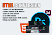 convert PSD to HTML, CSS, javascript, react, tailwind css