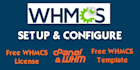do complete whmcs setup configuration and make website