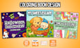 design adult coloring book and bold and easy coloring book for KDP