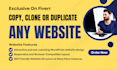 copy, duplicate or clone any website into wordpress or html