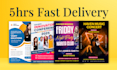 do flyer, poster, leaflet, banner ads, or any graphic design