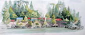 hand paint a watercolor or acrylic landscape