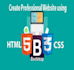 design website with html, css and bootstrap