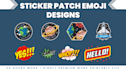 do outstanding stickers, badge, patch  and logo designs