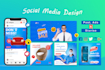 design instagram facebook post, stories, ad image