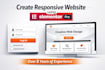 build a responsive wordpress website with elementor