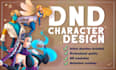 draw your custom dnd dungeons and dragons character