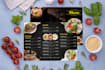 design a creative restaurant food menu flyer or brochure