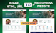 clone copy any website to wordpress from URL screenshot or image