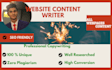 be your SEO website content writer, web copywriting, rewrite